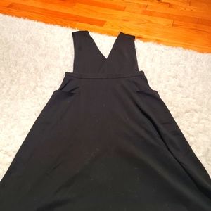 Deep-V Black Monki (Swedish) Dress